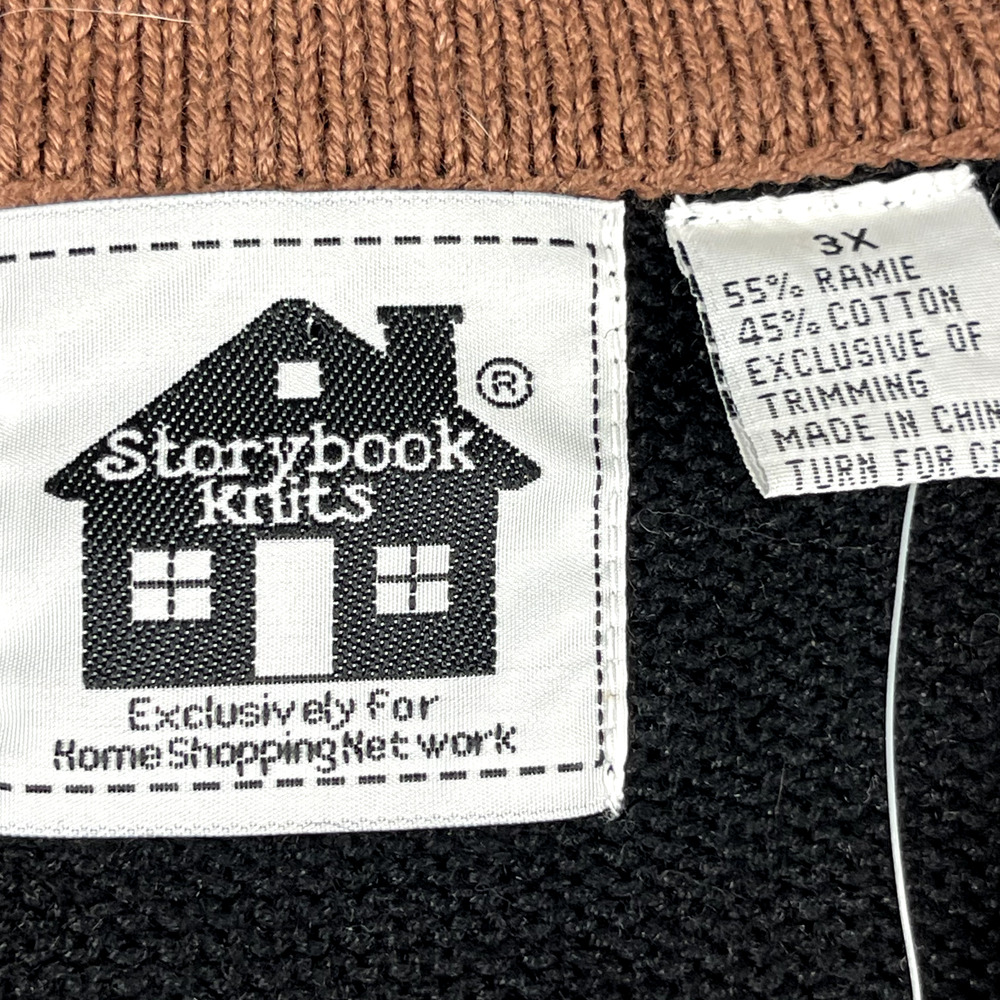 Vintage Storybook Knits Cardigan Sweater Womens 3X 3D Knit Grandmacore Retro NWT - Picture 6 of 16